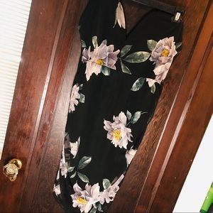 Strapless V Cut Dress